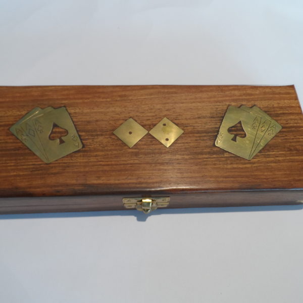 Wooden Playing Card Box Decorative Showpiece - Image 7