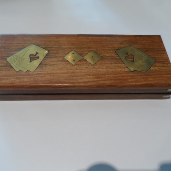 Wooden Playing Card Box Decorative Showpiece - Image 6