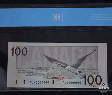 Bank of Canada Specimen $100