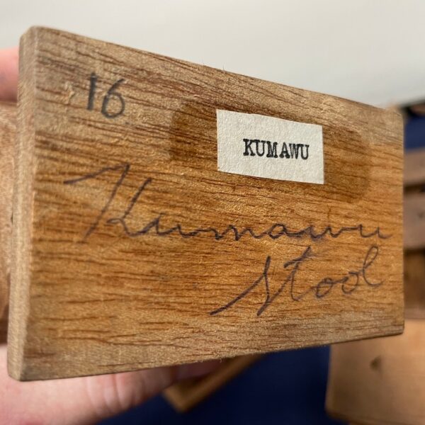 A Rare Collection of 54 Mid-20th Century Ashanti Miniature Stool Models - Image 11