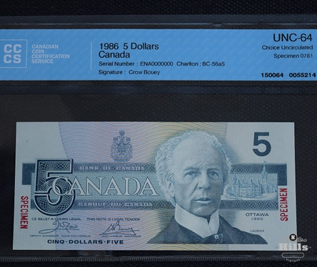 Bank of Canada Specimen Set