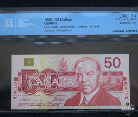 Bank of Canada Specimen Set