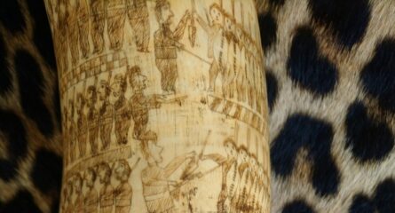 Zulu Engraved Cow Horn