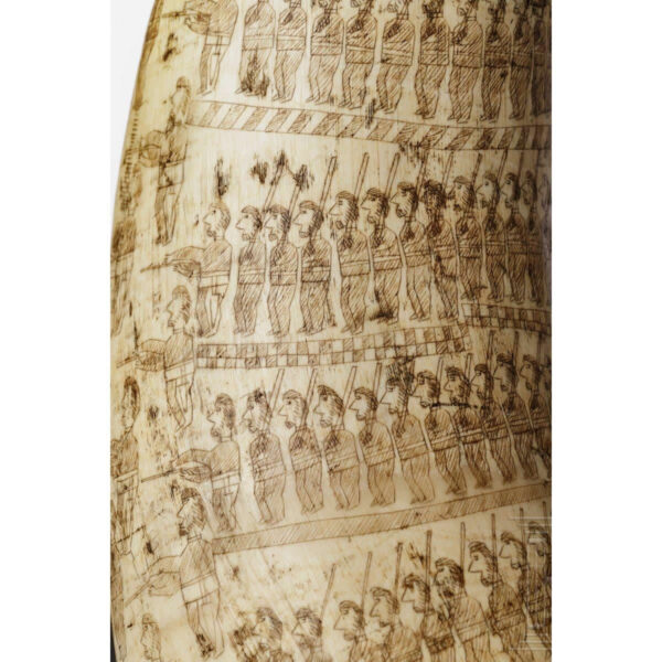 Zulu Engraved Cow Horn