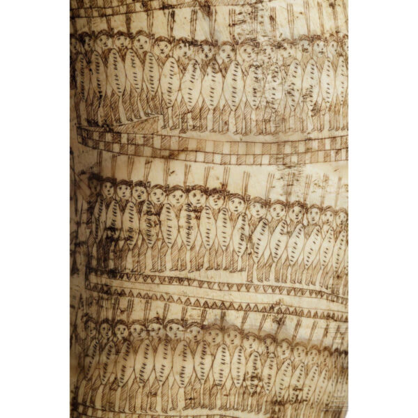 Zulu Engraved Cow Horn