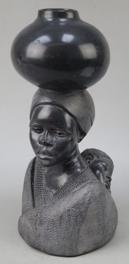 Shona Mother & Child Sculpture