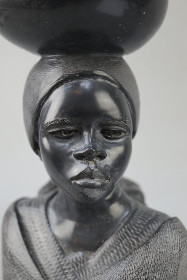 Shona Mother & Child Sculpture