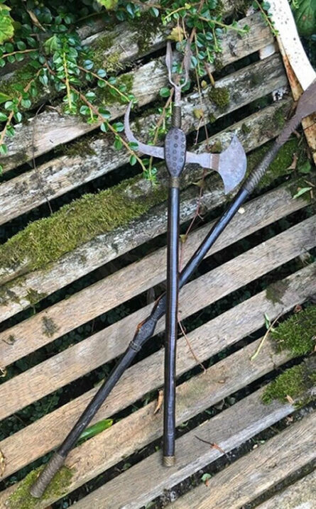Shona Scorpion Tail Axe Nehanda I type and Spear Kaguvi I type