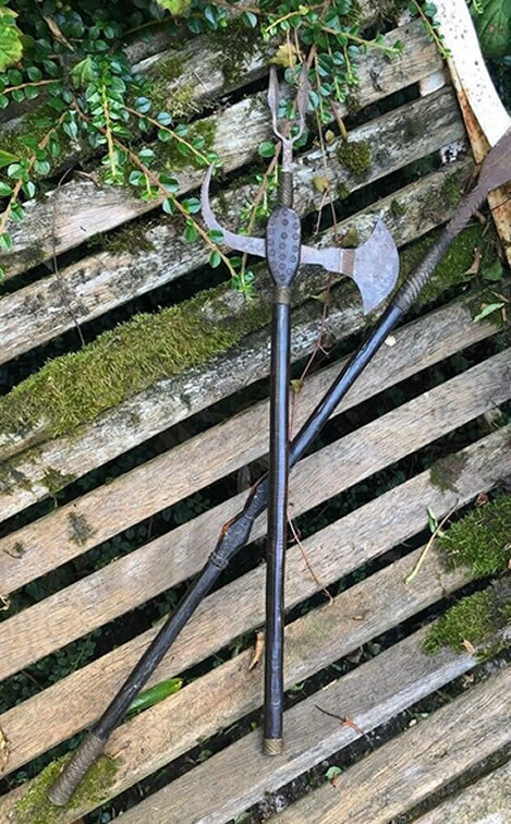 Shona Scorpion Tail Axe Nehanda I type and Spear Kaguvi I type