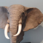 Elephant Head Sculpture