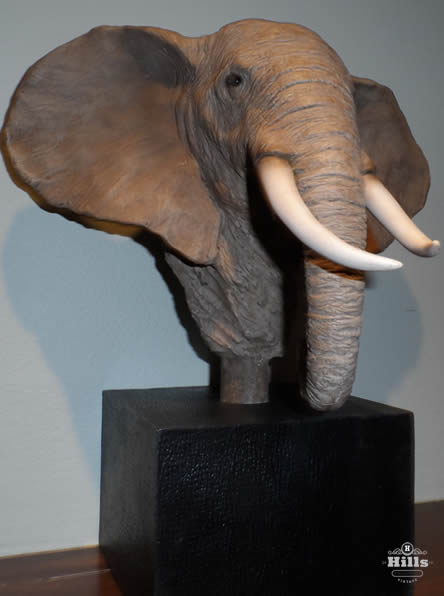 Elephant Head Sculpture