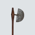 Zulu Half Moon Battle Axe (isiZenze) - Bulbous Wooden Head Variant