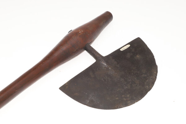 Zulu Half Moon Battle Axe (isiZenze) - Bulbous Wooden Head Variant